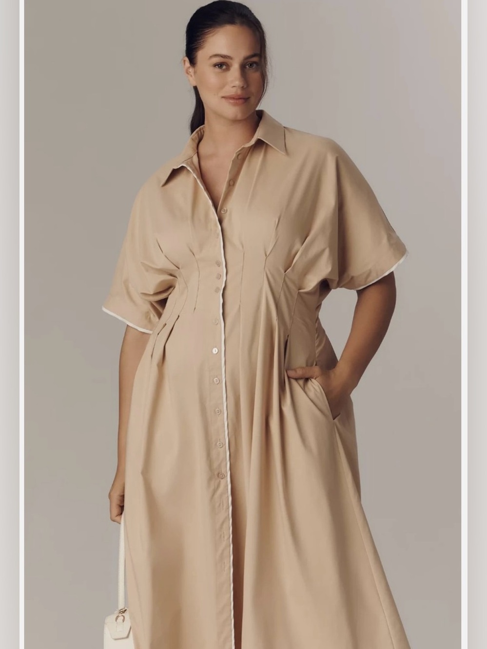 Anthropologie Exquise The Tobie Shirt Dress